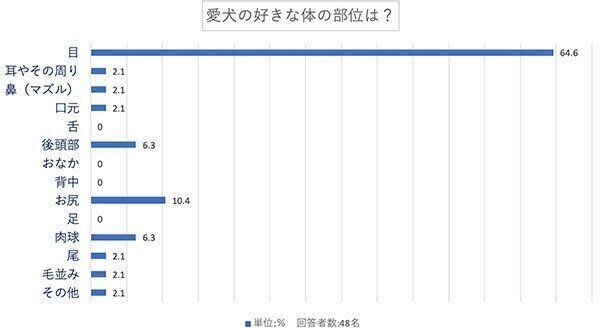 愛犬の好きな体の部位は?