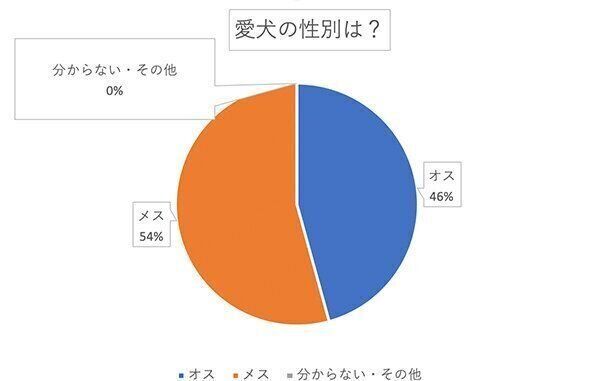 愛犬の性別は?