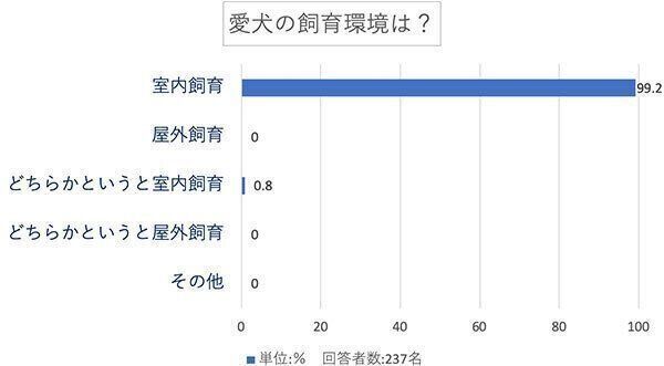 愛犬の飼育環境は?