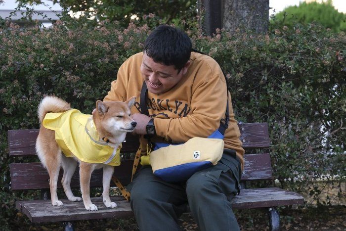 ドロンズ石本さんと柴犬の幸子