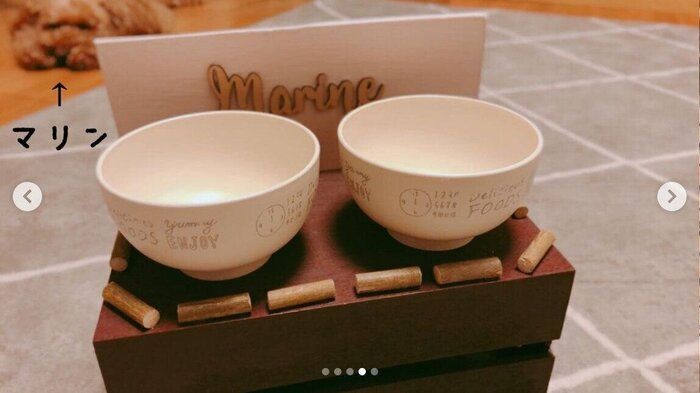 食器台とマリンちゃん