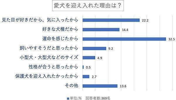 愛犬を迎え入れた理由は?