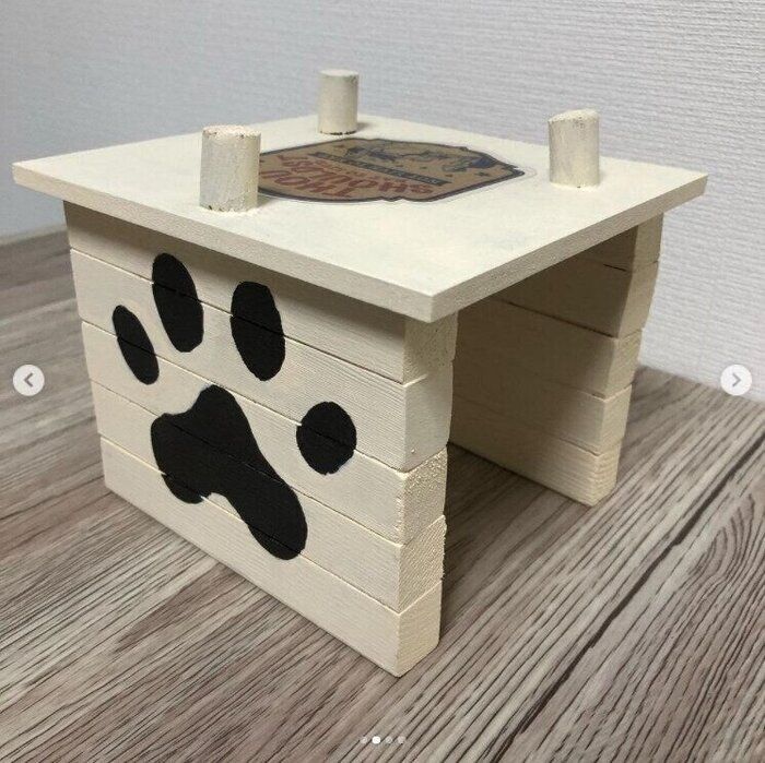 端材で作った食器台