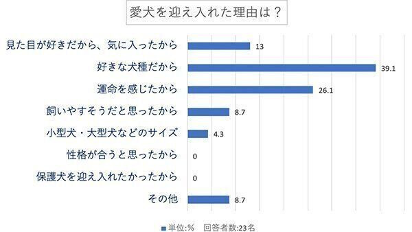 愛犬を迎え入れた理由は?