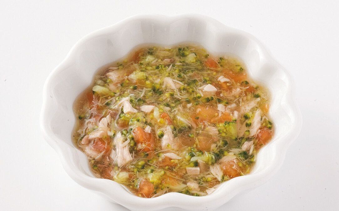 ぶりとブロッコリーのトマト煮 （離乳中期 7～8カ月ごろ）