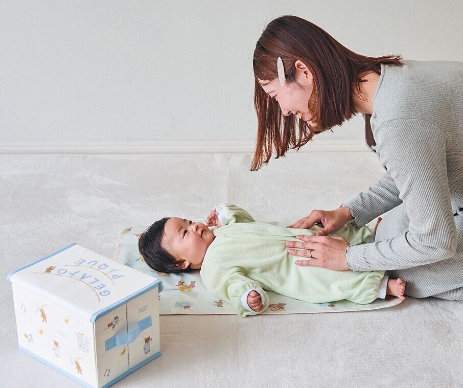 よく使うお世話グッズがひとまとめに