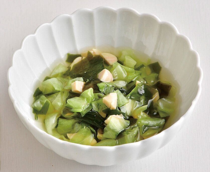 大豆とわかめとキャベツのやわらか煮もの （離乳完了期 1才～1才6カ月ごろ）