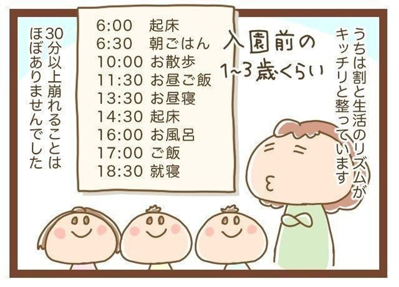 三つ子まみれな毎日 87 三つ子と生活リズム 前編 たまひよ 三つ子まみれな毎日 87 三つ子と生活リズム 前編 たまひよ