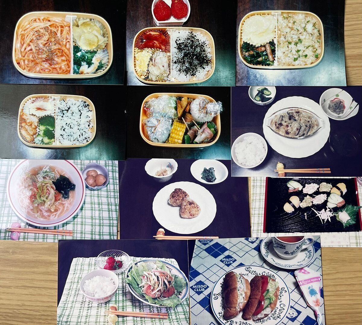 実際の低タンパク食。主食（ごはん、パン、麺）は全て治療用食品