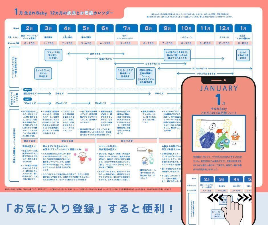 生まれ月別育児の見通しシート　デジタル化ご案内