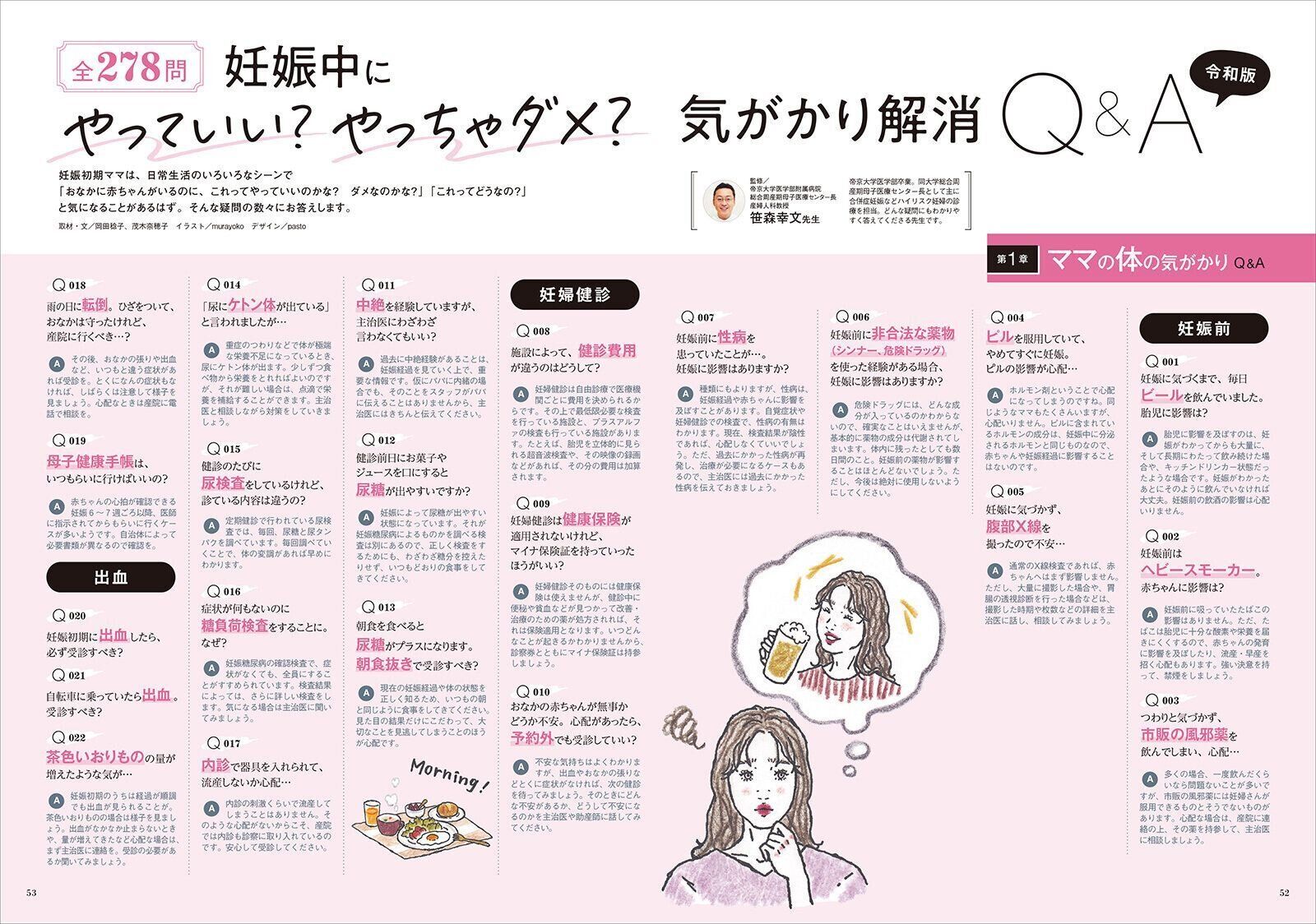 【特集】全278問 妊娠中にやっていい？やっちゃダメ？ 気がかり解消Q＆A 令和版