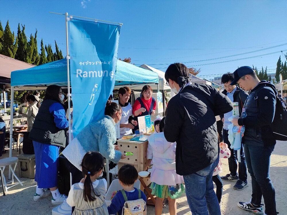 週末マルシェでラムネスタンドを出店