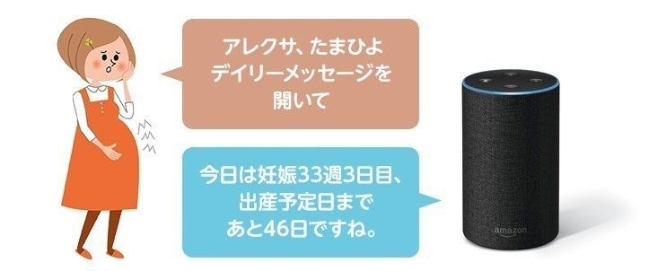 妊娠中の生活アドバイスをamazon Alexa の声で毎日お届け たまひよデイリーメッセージ たまひよ