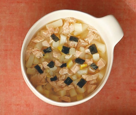 かつおとアスパラののり風味うどん (離乳後期 9~11カ月ごろ)