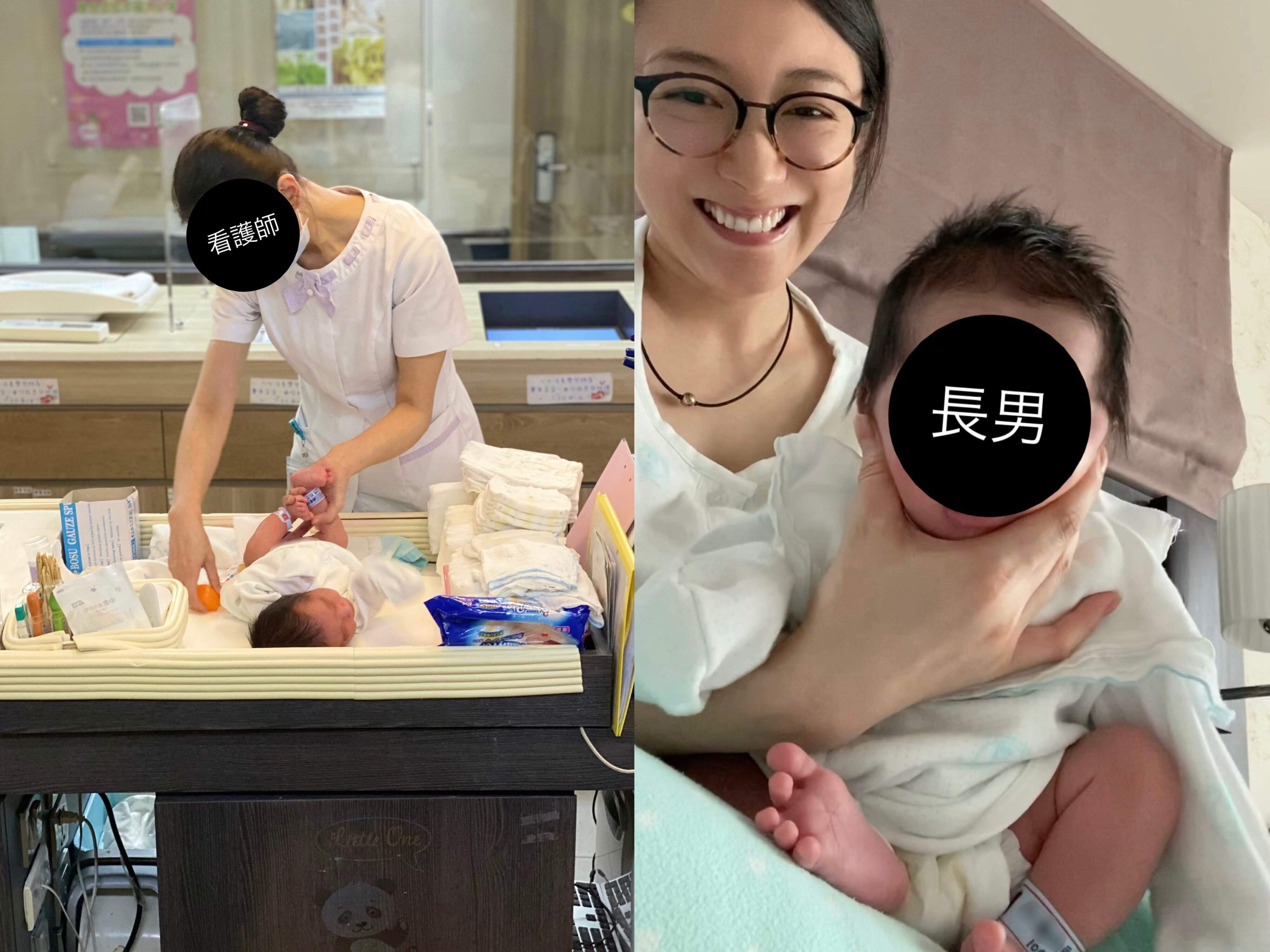 長男出産後、産後ケアセンターで過ごしている時の藤岡さんと息子さん。