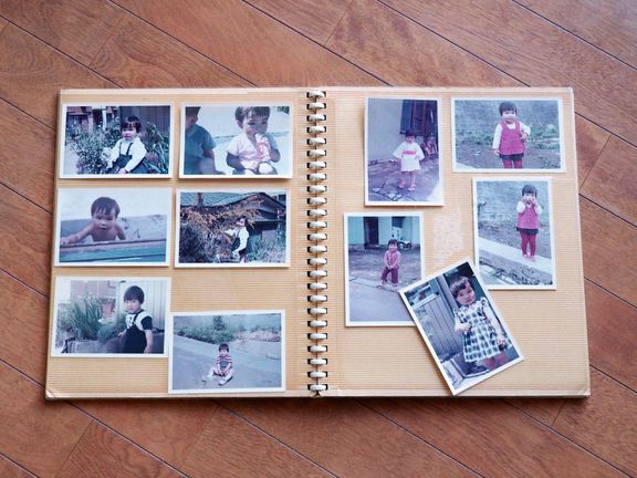 古い写真、70年代の子供