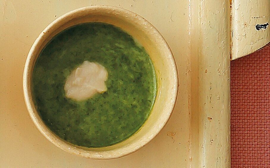 かれいと小松菜のパンがゆ （離乳初期 5～6カ月ごろ）