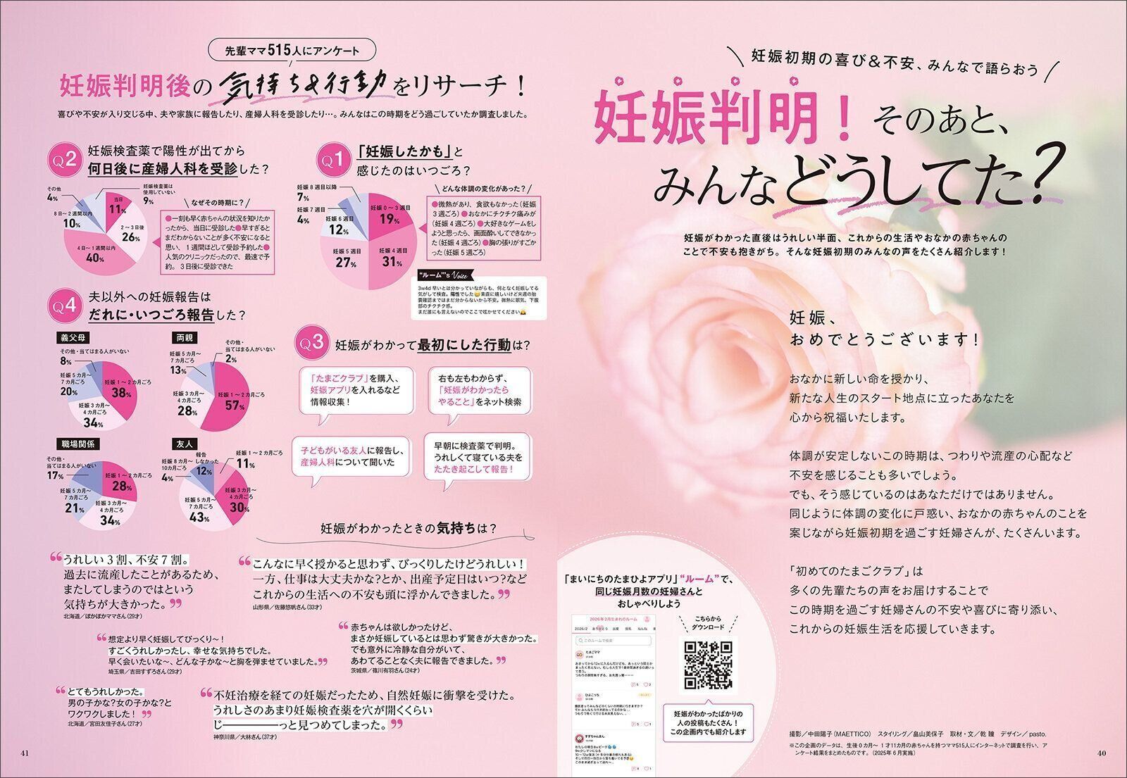 【特集】妊娠判明！そのあと、みんなどうしてた？