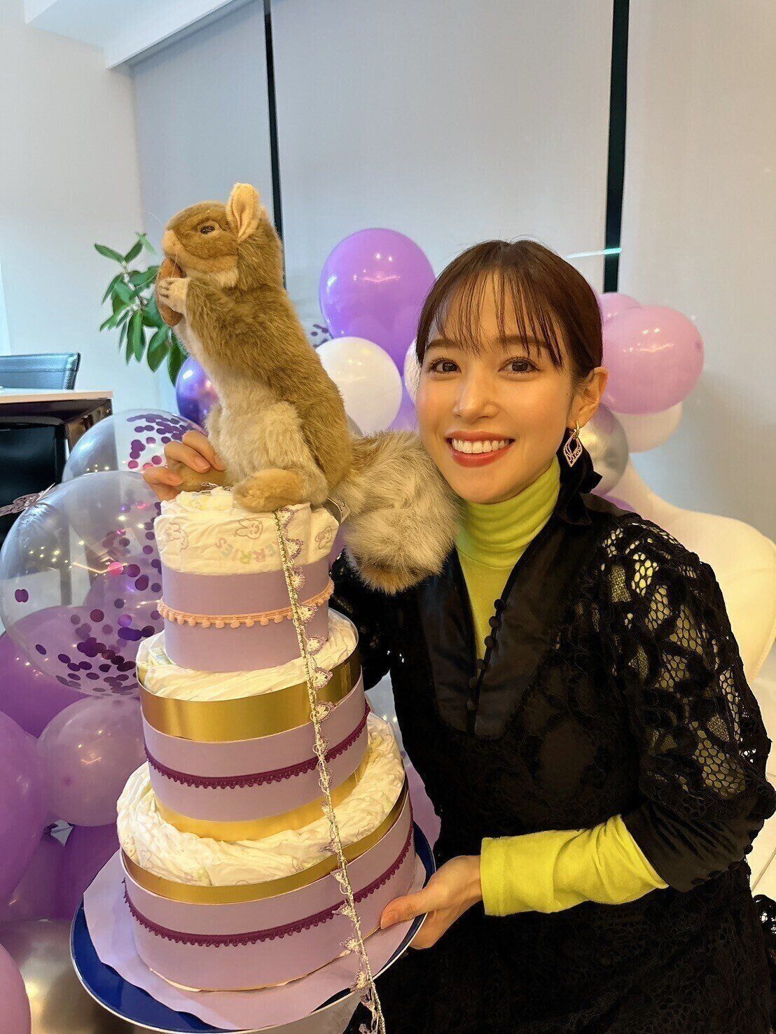 ベビーシャワーでの鷲見さん