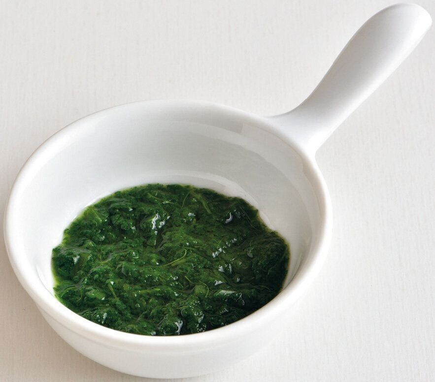 小松菜のペースト （離乳初期 5～6カ月ごろ）