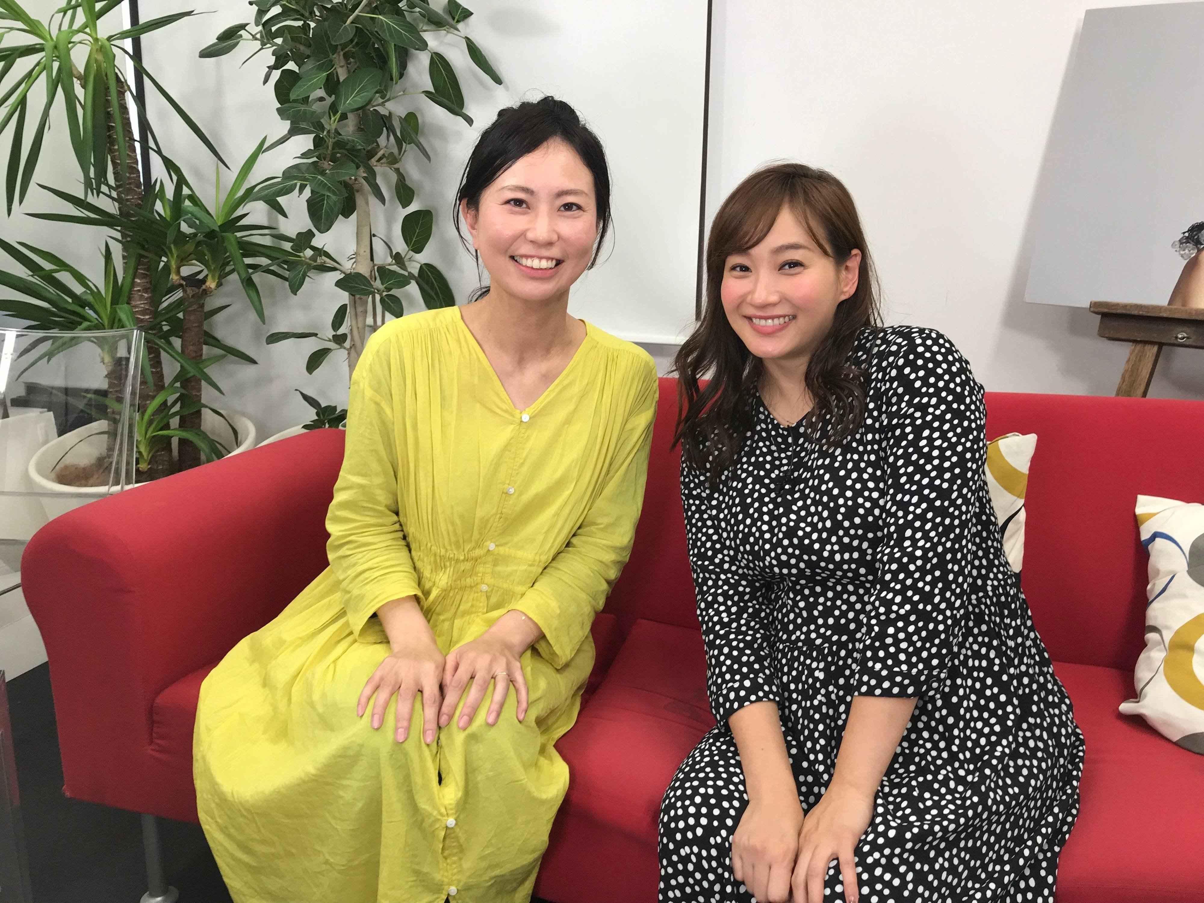 左　たまごクラブ編集長小山田明代　右藤本美貴さん