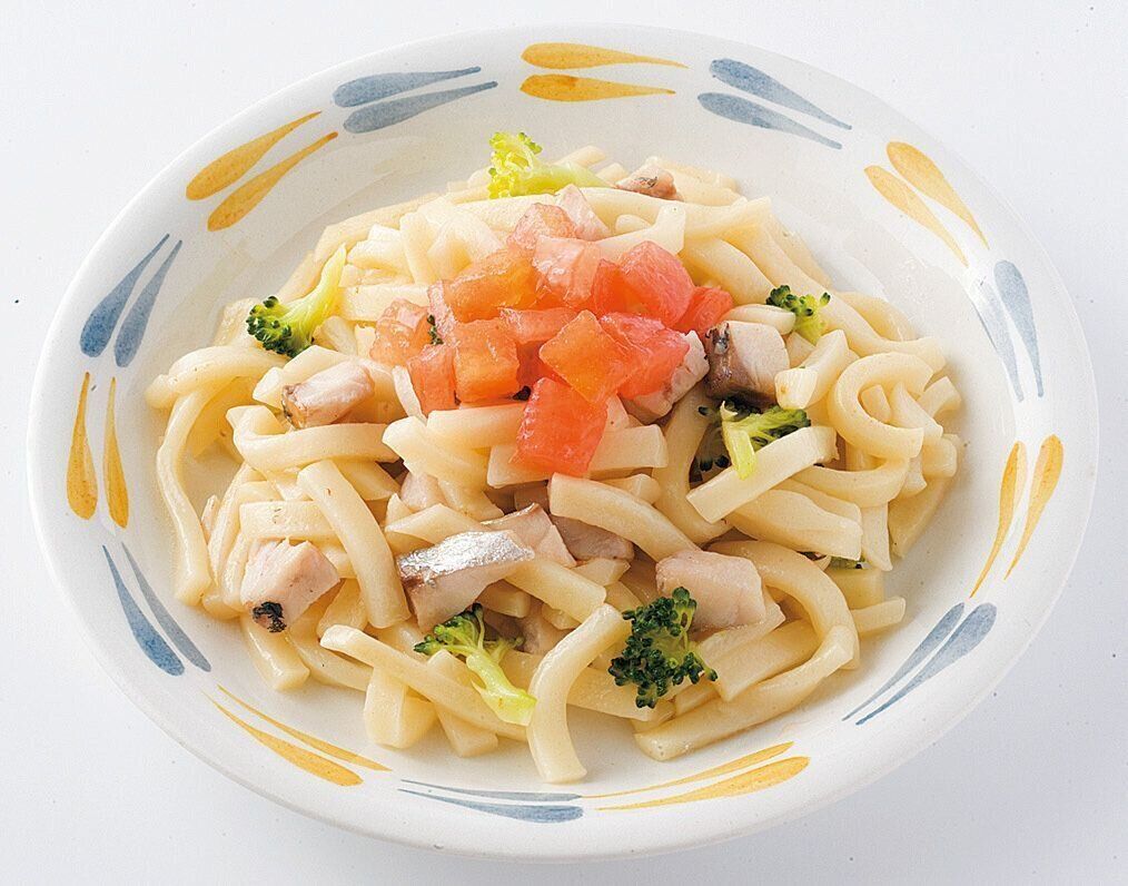 あじとブロッコリーの焼きうどん （離乳完了期 1才～1才6カ月ごろ）