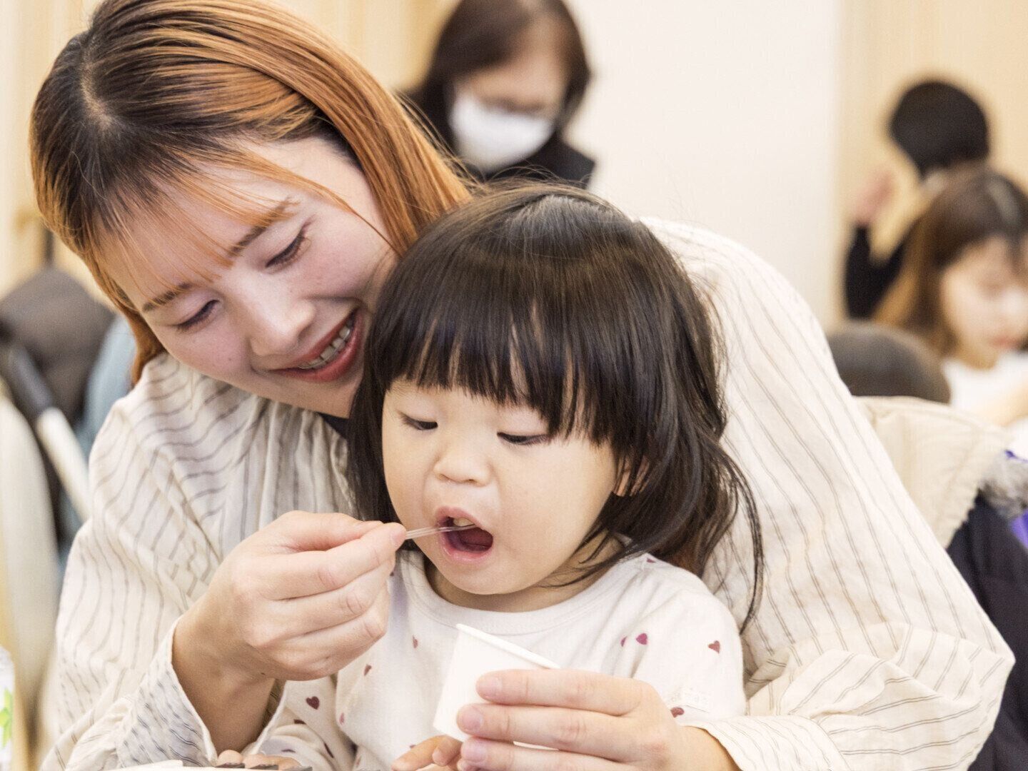 和光堂「グーグーキッチン」ひらめのリゾットを親子で試食する、公式たまひよインスタグラマー
