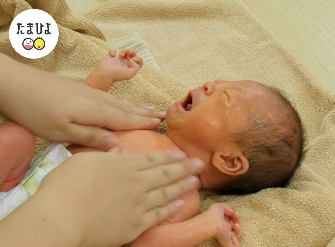 新生児 沐浴が終わったら 沐浴のあとにすることは 聖路加国際病院監修 たまひよ