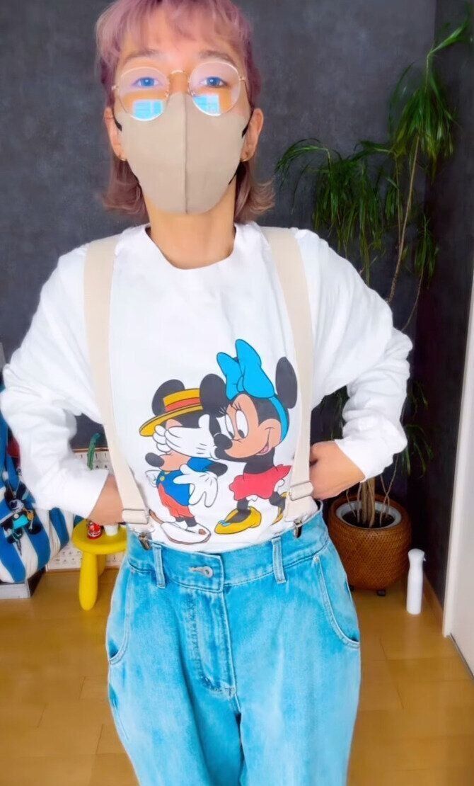 Disney - 親子コーデ ミッキー スウェット ママサイズの通販 by