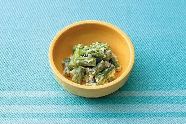 アスパラガスのしらすマヨあえ 大人2人 子ども1人分 幼児食レシピ たまひよ