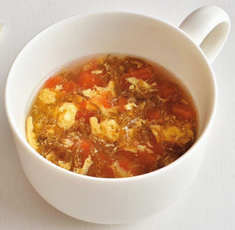 もずくとトマトの卵スープ （離乳後期 9～11カ月ごろ）