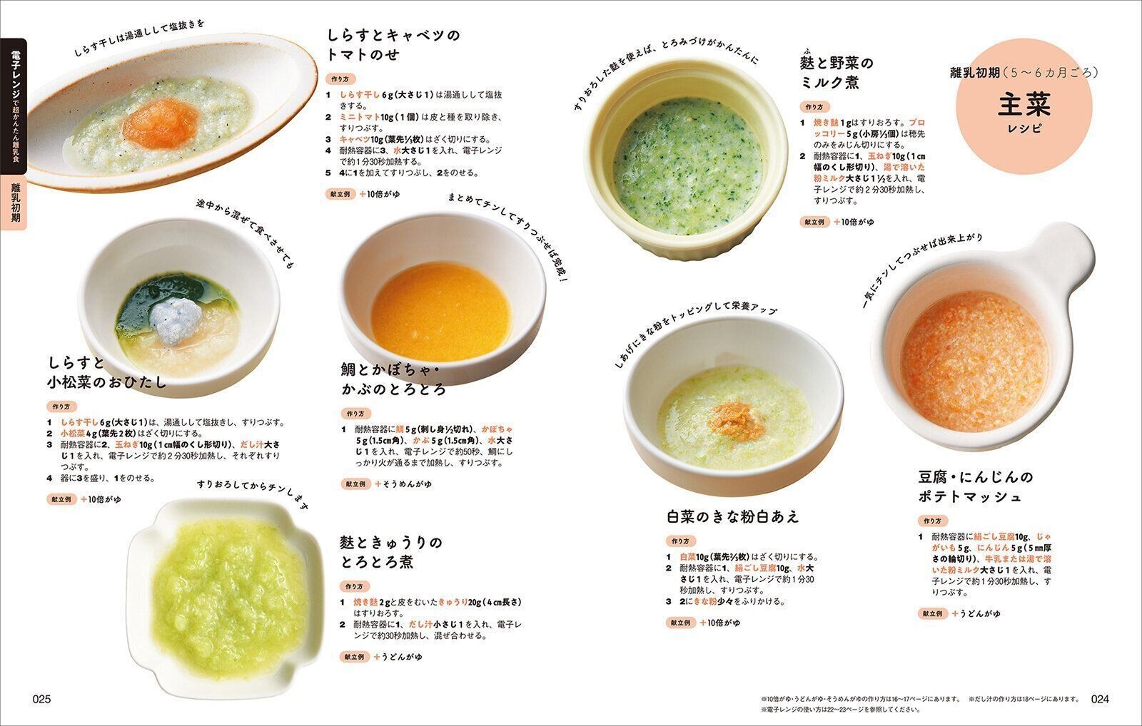 【1】電子レンジで超かんたん離乳食の基本