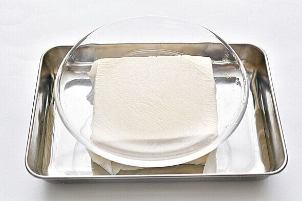 ●豆腐の水きりをする