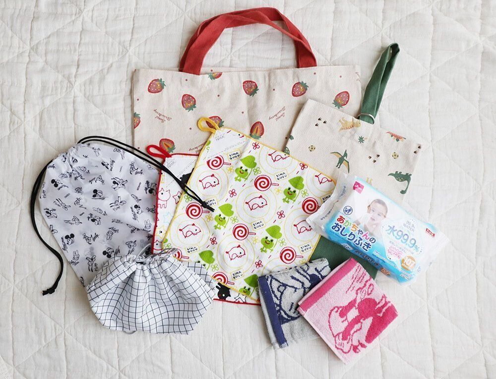 100均一　入園グッズ　ダイソーセリア