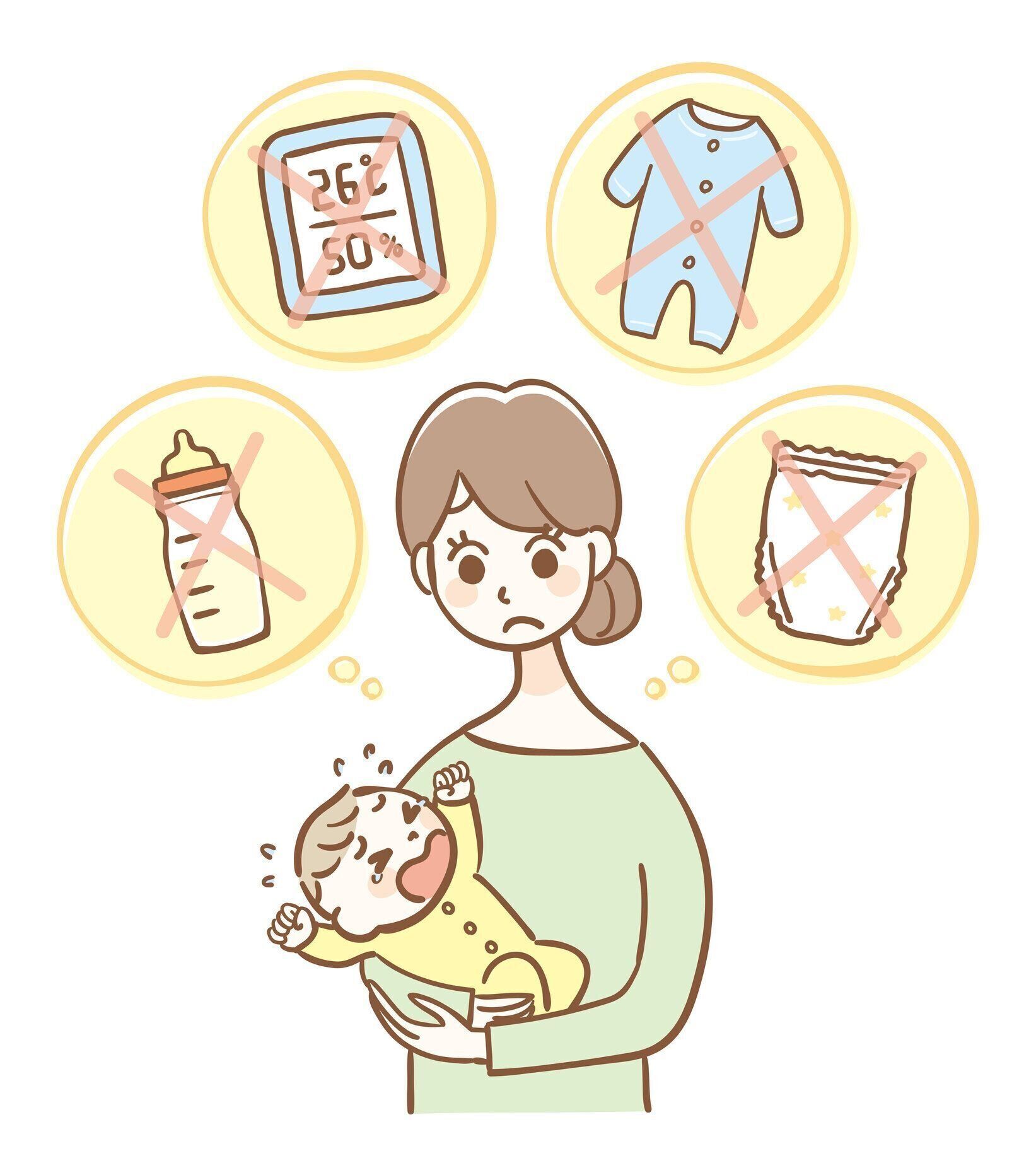 赤ちゃんが泣く理由がわからない母親