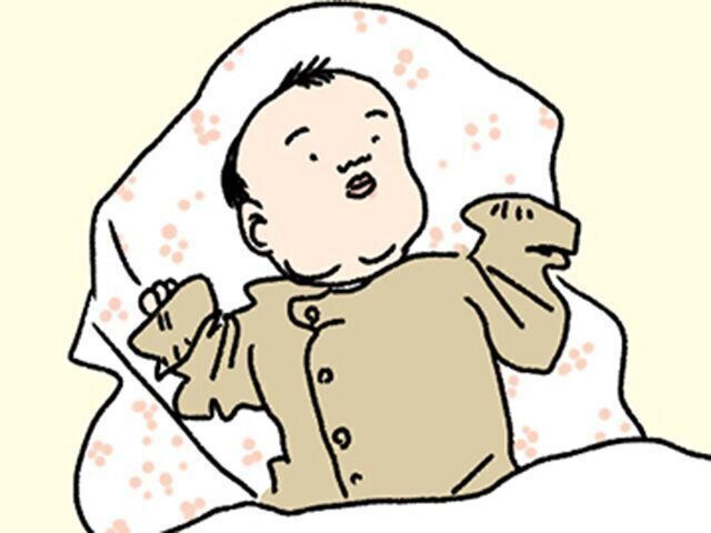 ツボウチさん　たまひよ連載　寝返り練習とお食い初め