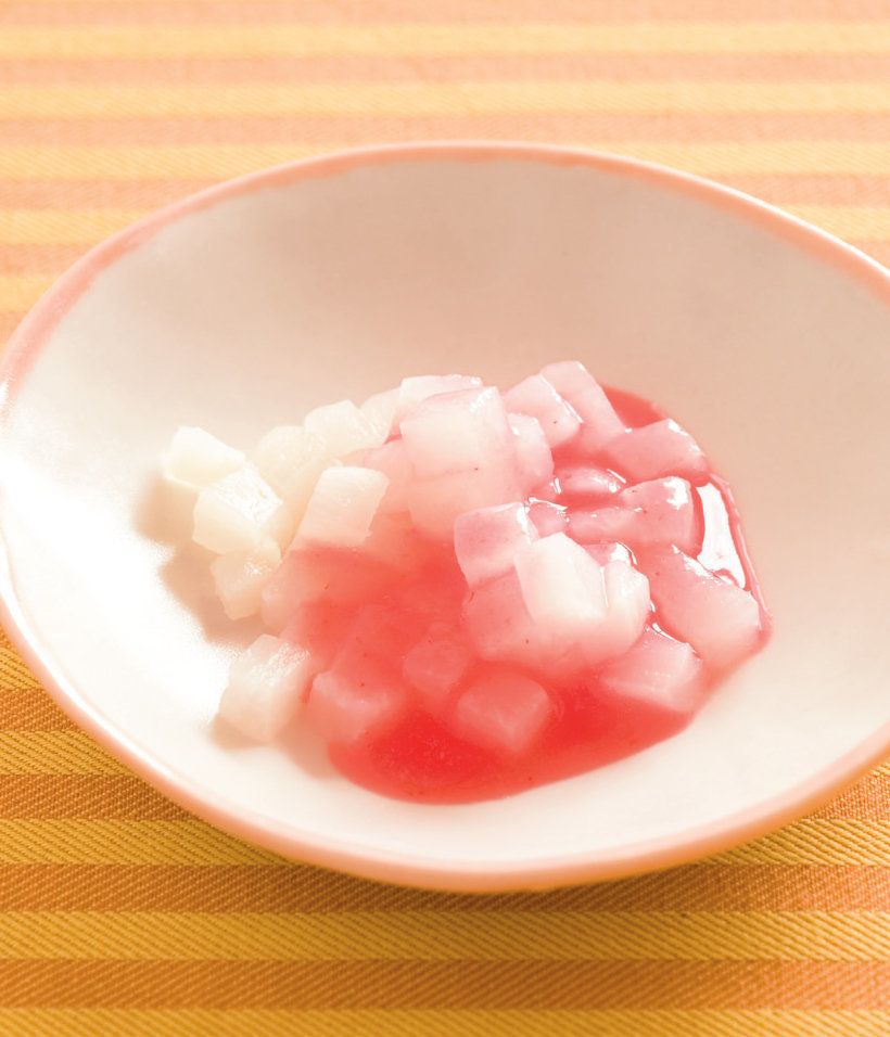 かぶのいちごソースがけ 作り方 レシピ 離乳食後期9 11ヶ月ごろ たまひよ
