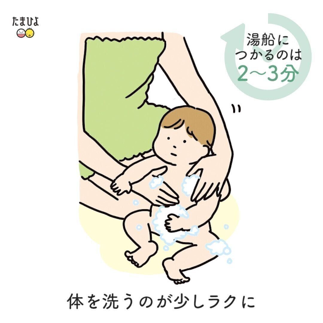 6ヶ月ごろから体を洗うのが少しラクに！
