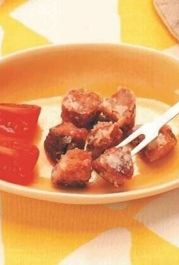 まぐろの立田揚げ 大人2人 子ども1人分 幼児食レシピ たまひよ まぐろの立田揚げ 大人2人 子ども1人分 幼児食レシピ たまひよ