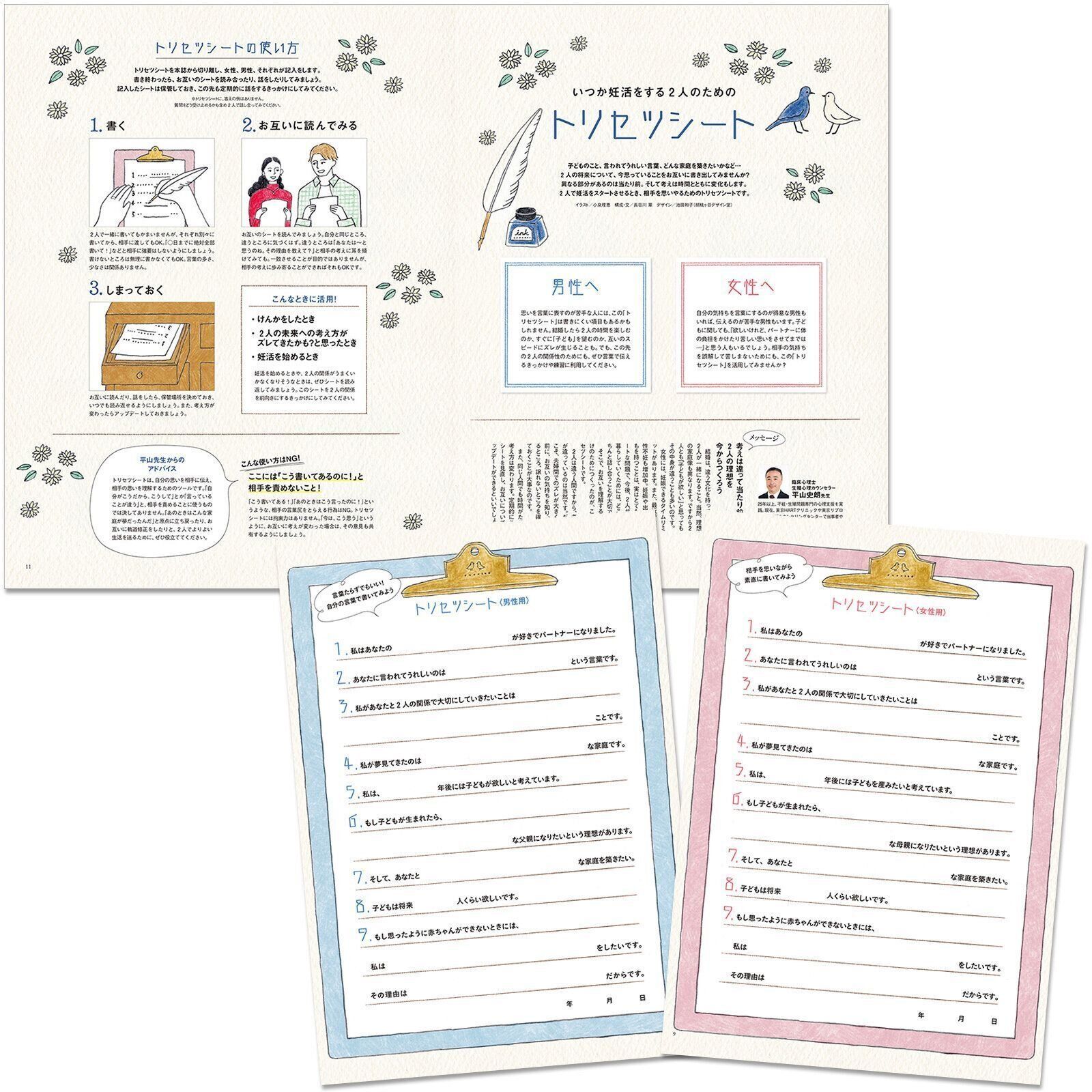 【特集】いつか妊活をする2人のための トリセツシート