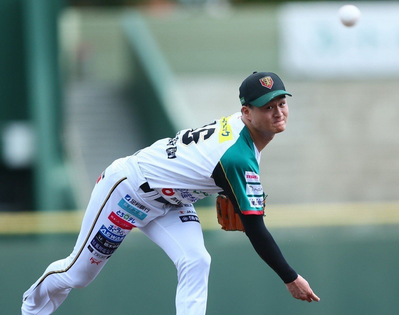 所属している『栃木ゴールデンブレーブス』では投手として活躍。