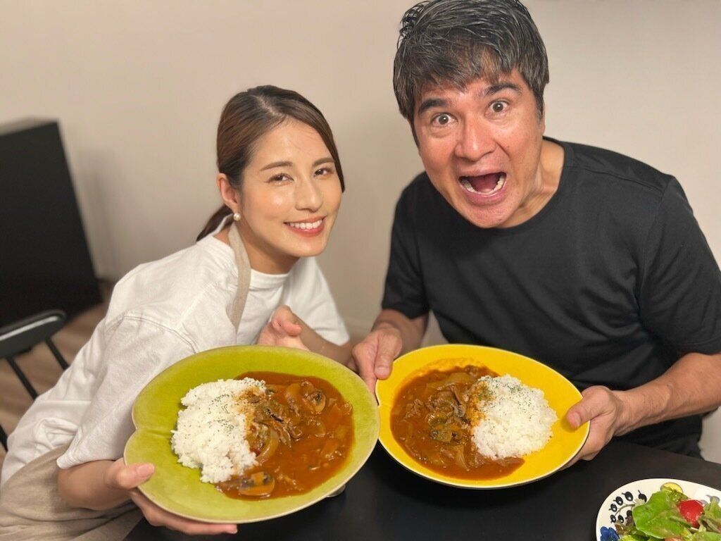 永島優美さんとお父さんのツーショット写真