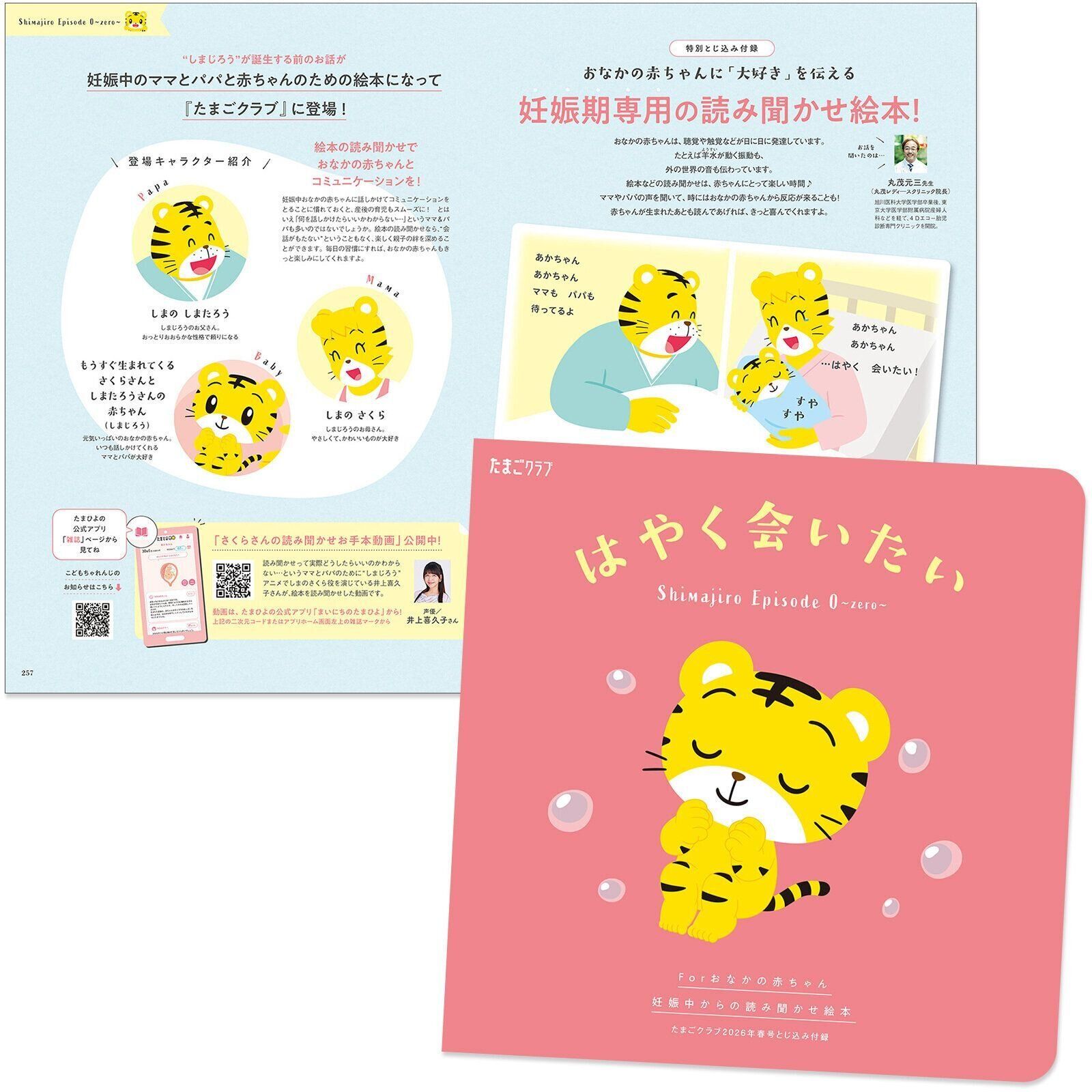 【特別とじ込み付録】妊娠期専用 読み聞かせ絵本 With しまじろう「はやく会いたい」