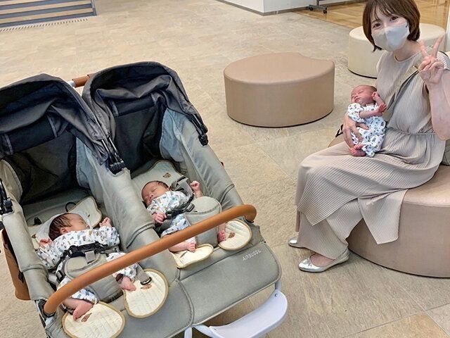 ３つ子育児体験談　momoさんと3つ子