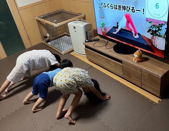 田村さんの、3人の子どもたち。いつもにぎやかな田村家。