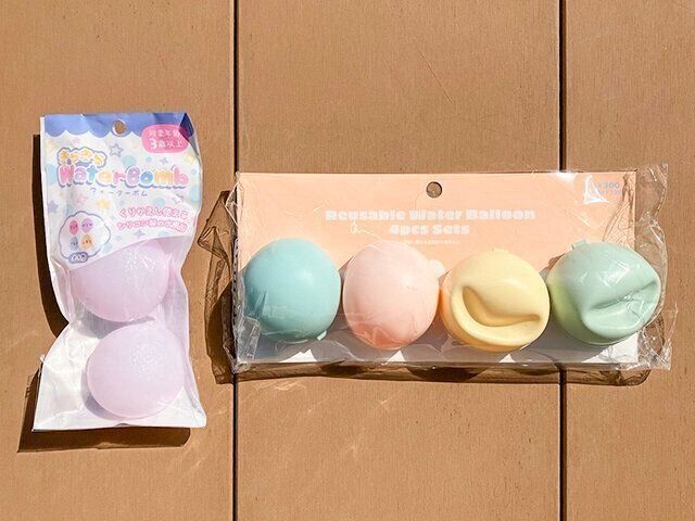 スリコ・セリアの水遊びグッズ　シリコーン水風船