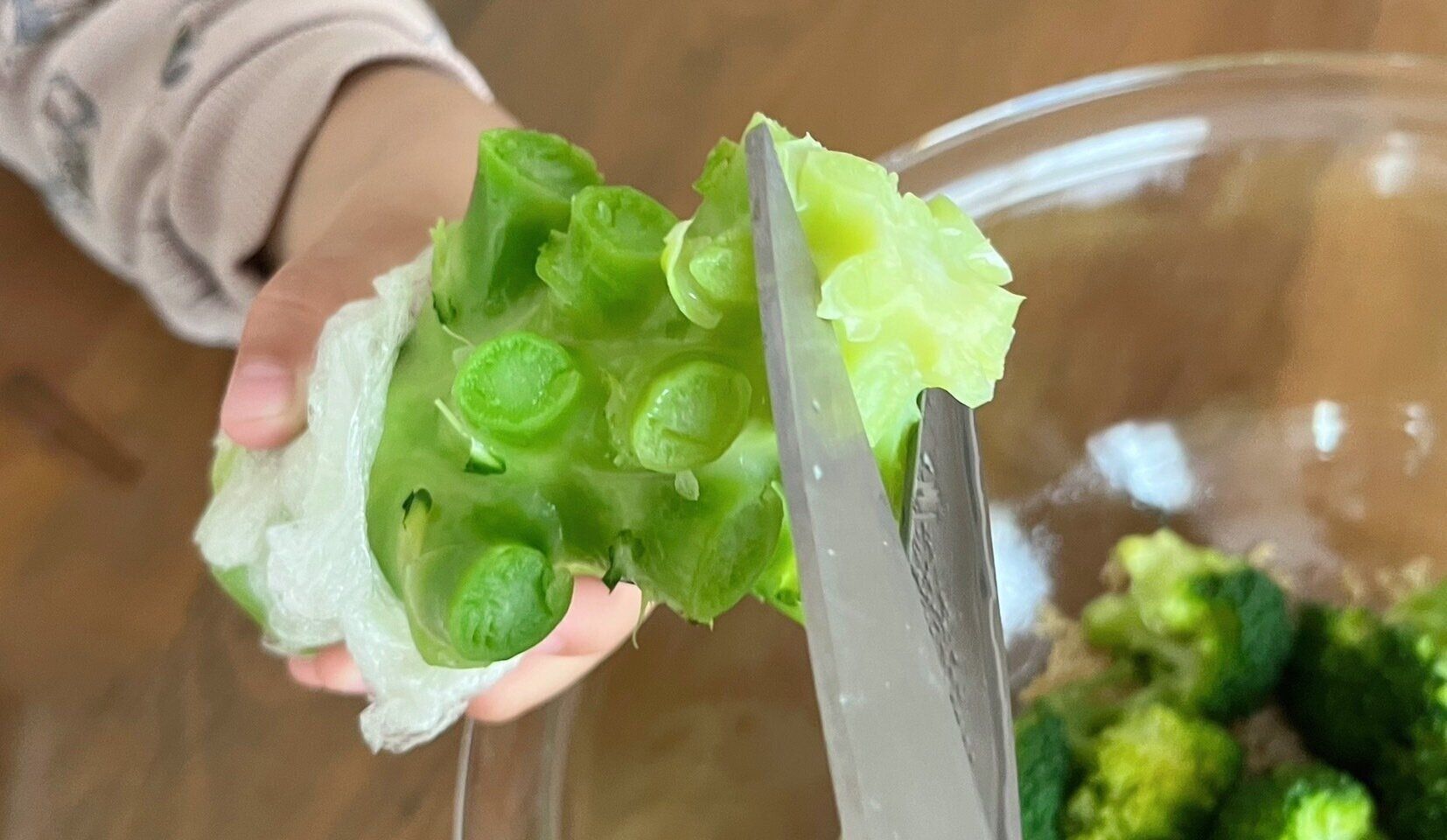 ブロッコリー　包丁いらず