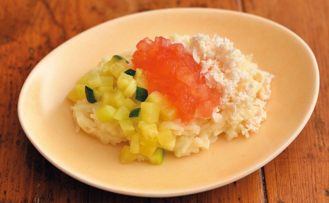 野菜とチキンのクリームパスタ （離乳後期 9～11カ月ごろ）