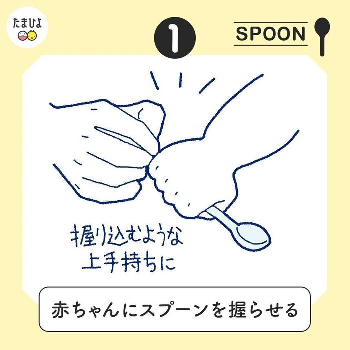スプーンの握り方