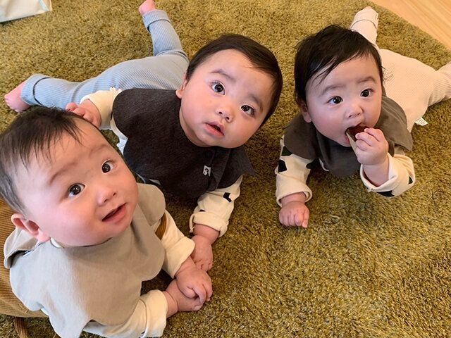3つ子育児体験談  momoさん 最近(8カ月)の3つ子